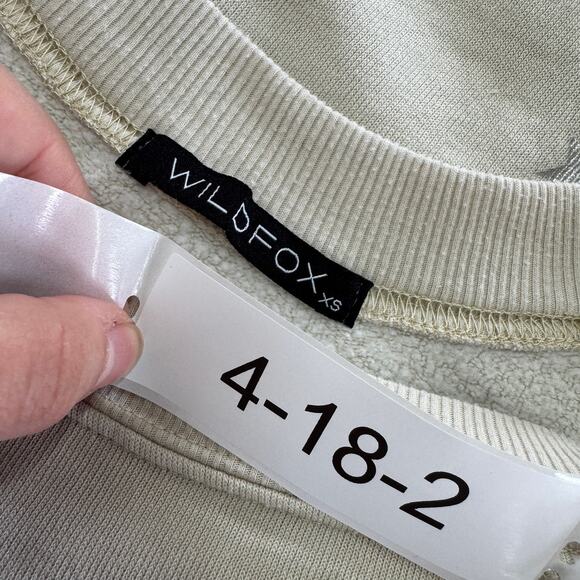 Wildfox‎ Sweatshirt Womens X Small Cream Twinkle Sommers Pullover - Picture 5 of 9